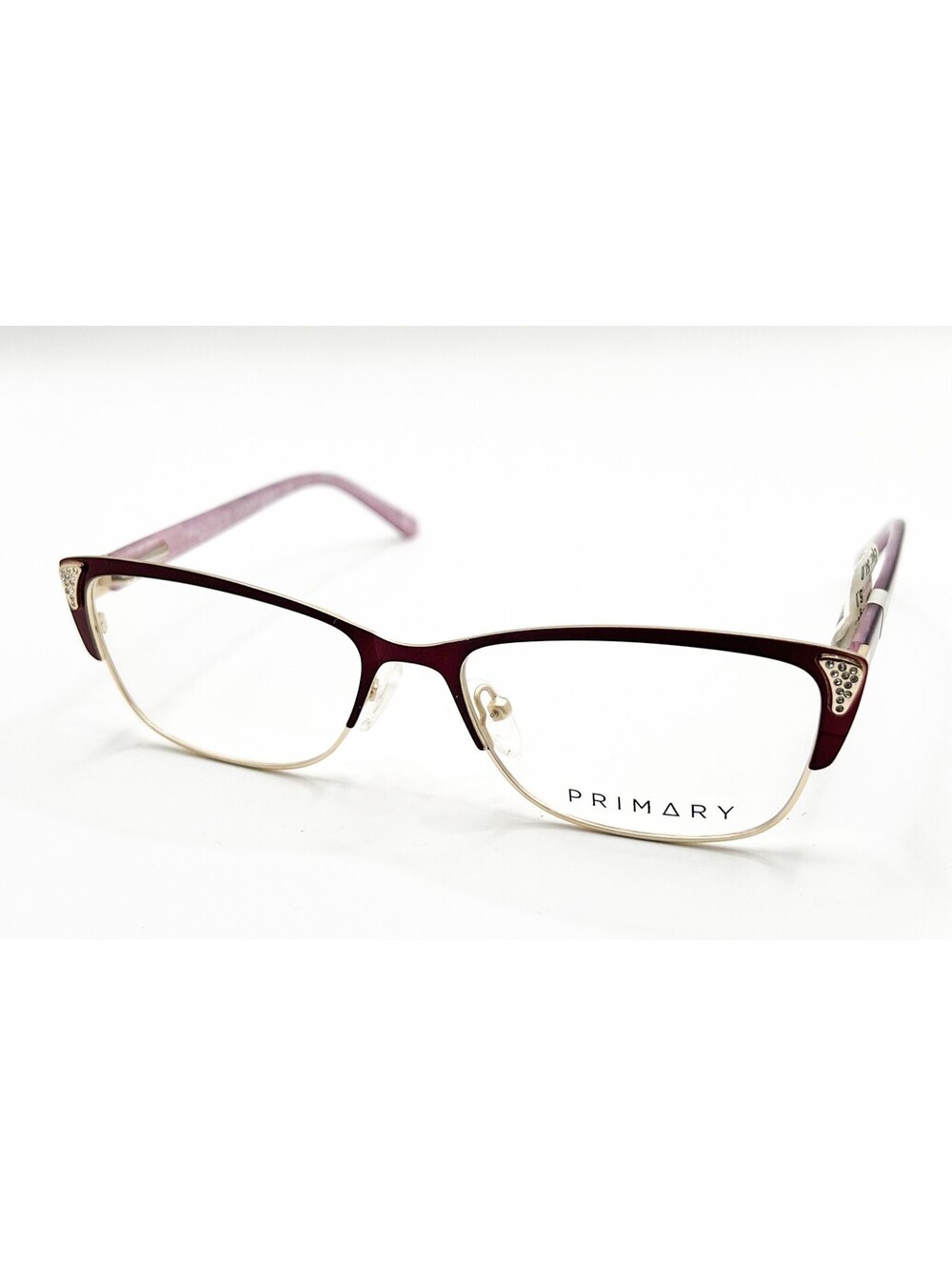 Primary M111 Burg/Gold Burgundy/Gold Authentic Eyeglasses 54-16-135